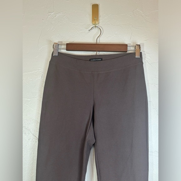 EILEEN‎ FISHER Women's Stretch Crepe Slim Ankle Pant Grove Brown XXS Small - Picture 7 of 16